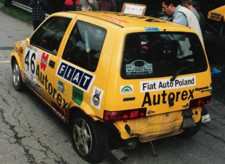 Jacek Sikora i Marek Kaczmarek - Fiat Cinquecento Sporting.